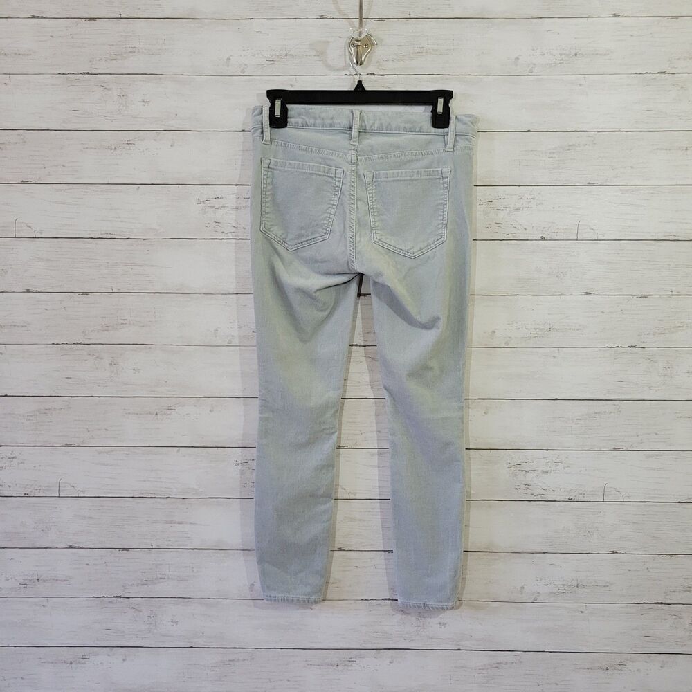 LOFT Pants Womens Size 26/2 Light Gray Corduroy Modern Skinny Stretch Mid Rise - Picture 5 of 10